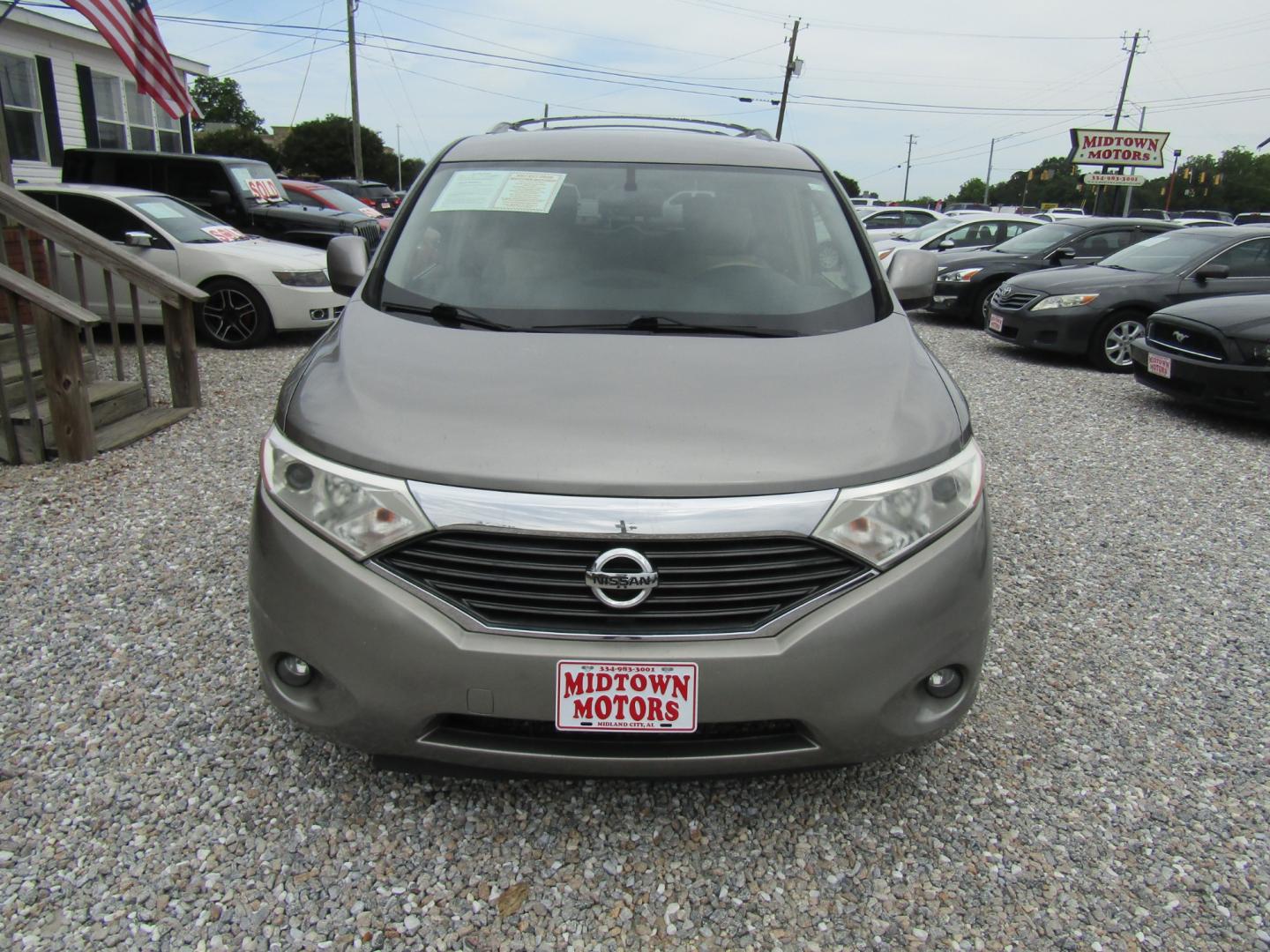 2013 Gray /Gray Nissan Quest 3.5 S (JN8AE2KPXD9) with an 3.5L V6 DOHC 24V engine, Automatic transmission, located at 15016 S Hwy 231, Midland City, AL, 36350, (334) 983-3001, 31.306210, -85.495277 - Photo#1